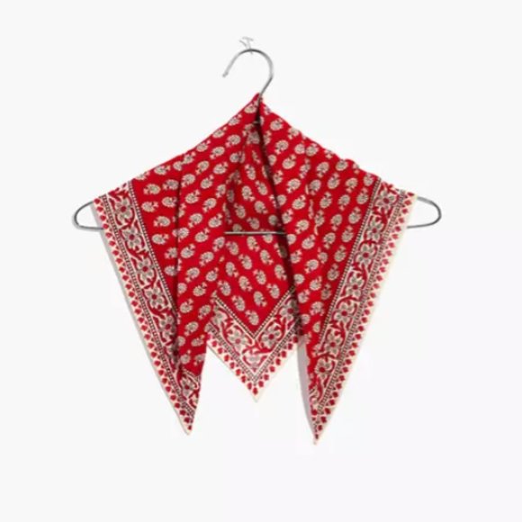 ✨HP✨Madewell Bandana Tropical Coral - Picture 2 of 13
